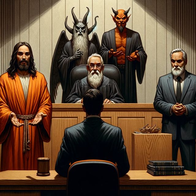 Revise the courtroom scene once more